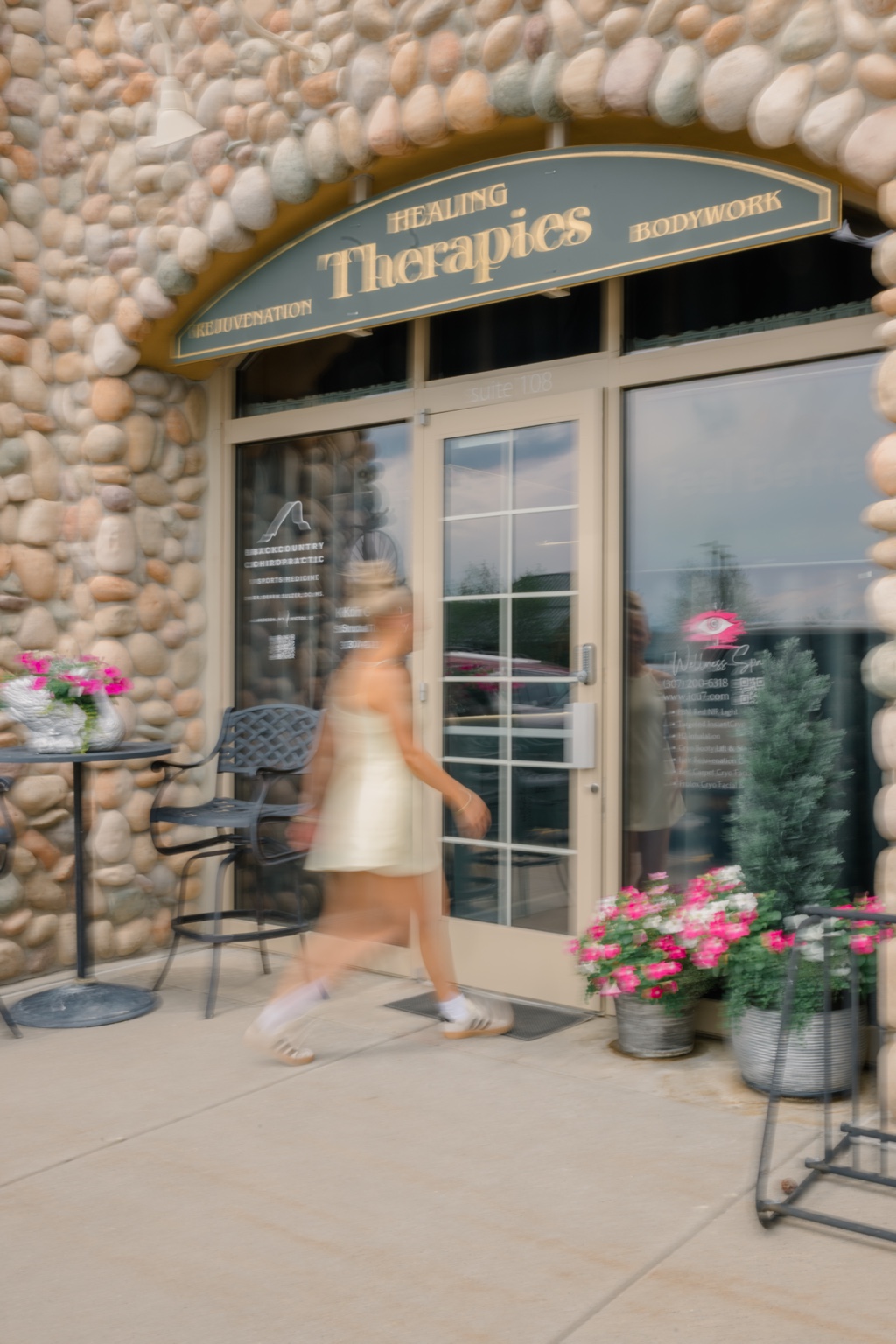 The entrance to ICU Wellness Spa